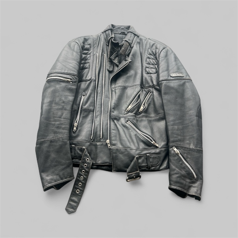 Vintage Hein Gericke Leather Motorcycle Jacket sz38